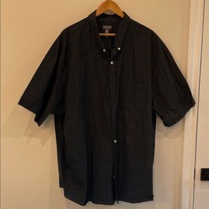 Van Heusen Men's Black Checkered Shirt